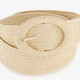Dames riem gevlochten creme