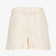 Meisjes short met borduursels wit