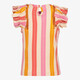 Meisjes top met ruffles gestreept