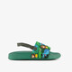 Groene jongens badslippers met jungle dieren