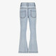 Meisjes flared jeans met geborduurde bloemen