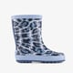 Kinder regenlaarzen panterprint blauw