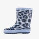 Kinder regenlaarzen panterprint blauw