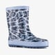 Kinder regenlaarzen panterprint blauw