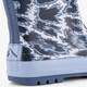 Kinder regenlaarzen panterprint blauw