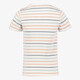 Gestreept jongens T-shirt wit pastel