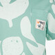 Jongens T-shirt met bladeren mintgrown
