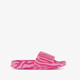 Roze meisjes badslippers met zebraprint