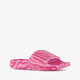 Roze meisjes badslippers met zebraprint