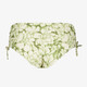 Dames bikinibroekje met bloemenprint groen