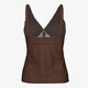 Dames tankinitop met panterprint bruin