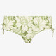 Dames bikinibroekje met bloemenprint groen