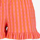 Meisjes short gestreept roze oranje