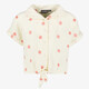 Meisjes blouse met knoop en bloemenprint