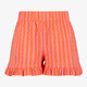 Meisjes short oranje roze