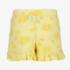 Meisjes short met bloemetjes geel