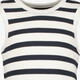Gestreept meisjes jurk wit donkerblauw