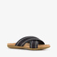 Dames slippers met strass steentjes zwart