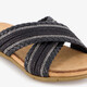 Dames slippers met strass steentjes zwart
