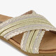 Dames slippers met strass steentjes goud