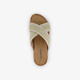 Dames slippers met strass steentjes goud