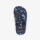 Kinder teenslippers met hielbandje en zeedieren blauw
