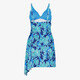 Voorgevormd dames badpakjurk blauw