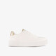 Meisjes sneakers wit metallic goud