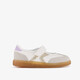 Meisjes ballerina sneakers beige wit
