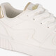 Meisjes sneakers wit metallic goud