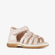 Stap leren meisjes sandalen met kersen beige roze