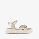 Leren meisjes sandalen champagne goud