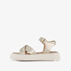 Leren meisjes sandalen champagne goud