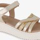 Leren meisjes sandalen goud