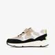 Suède jongens sneakers beige zwart
