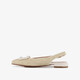 Dames raffia slingbacks beige