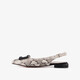 Dames slingbacks met slangenprint grijs