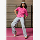 Oversized dames T-shirt roze