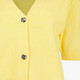 Dames vestje met korte mouwen geel