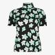 Dames top met bloemenprint zwart groen