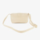 Schoudertas met gespsluiting beige