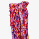 Dames strandrok met bloemenprint roze
