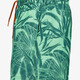Jongens zwembroek met bladprint groen