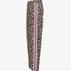 Meisjes wide leg broek met luipaardprint