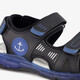 Jongens sandalen met lichtjes zwart blauw