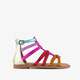 Metallic meisjes sandalen multicolor