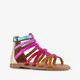 Metallic meisjes sandalen multicolor