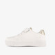 Meisjes sneakers wit metallic goud