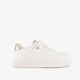 Meisjes sneakers wit metallic goud