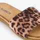 Dames slippers panterprint bruin